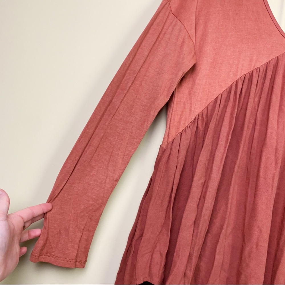 MTS Oversized Babydoll Long Sleeve Top Large - Picture 5 of 9